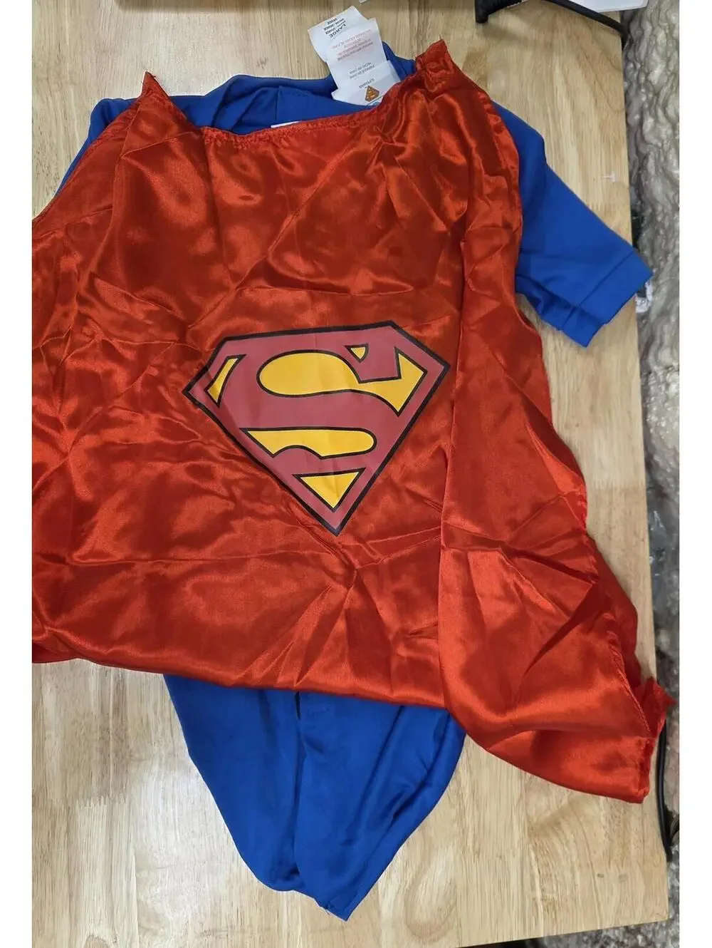 RUBIE’S SUPERMAN PET COSTUME FOR DOGS/CATS DC COMICS LARGE
